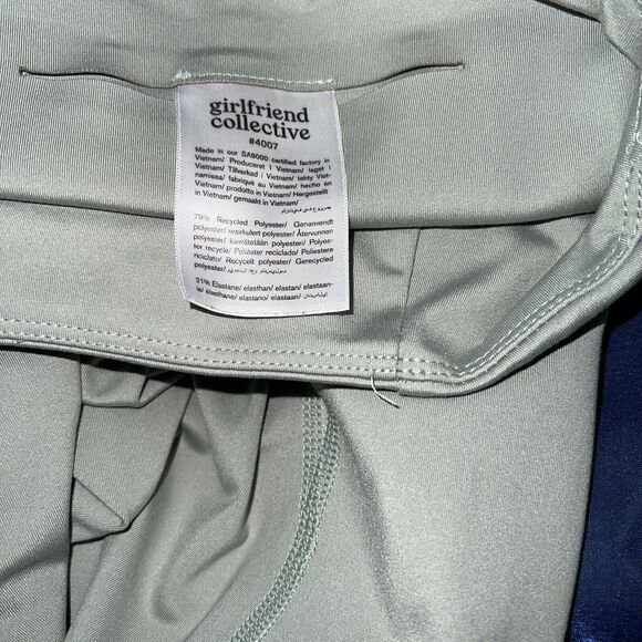 Girlfriend Collective Leggings Women's XS Light Green 27" inseam 10" Rise - Picture 9 of 9
